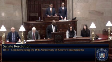 Senati i Nju-Jorkut miraton Rezolutën që shënon 18-vjetorin e pavarësisë së Kosovës