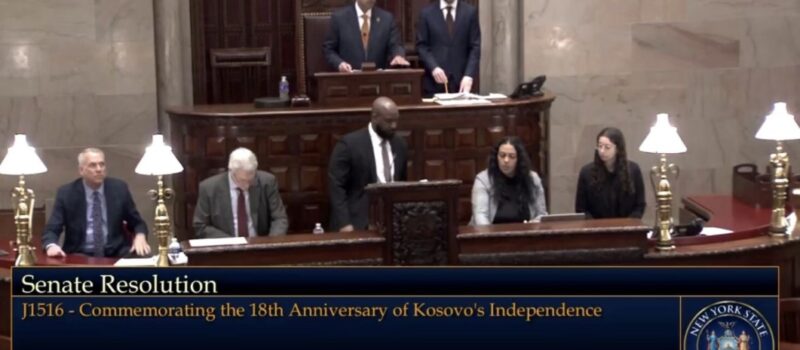 Senati i Nju-Jorkut miraton Rezolutën që shënon 18-vjetorin e pavarësisë së Kosovës