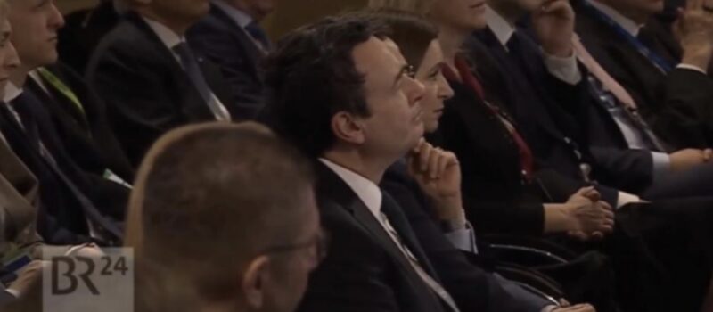 Fjalimi i Rubios në Mynih, Kurti shihet në audiencë duke dëgjuar më vëmendje