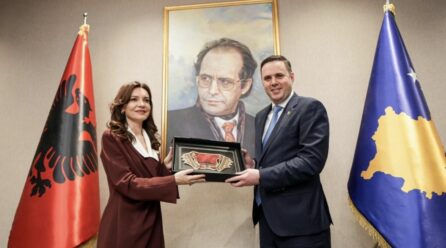 Abdixhiku pret në takim Elisa Spiropalin