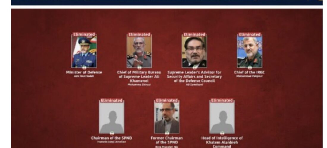 Ushtria izraelite: Avionët tanë eliminuan këta 7 zyrtarë të mbrojtjes iraniane, bota është më e mirë pa ta