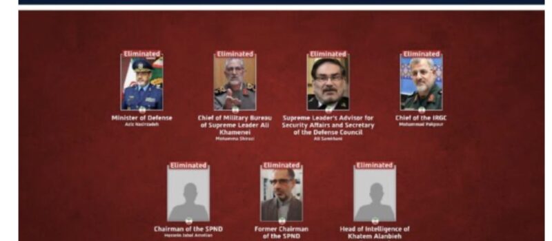 Ushtria izraelite: Avionët tanë eliminuan këta 7 zyrtarë të mbrojtjes iraniane, bota është më e mirë pa ta