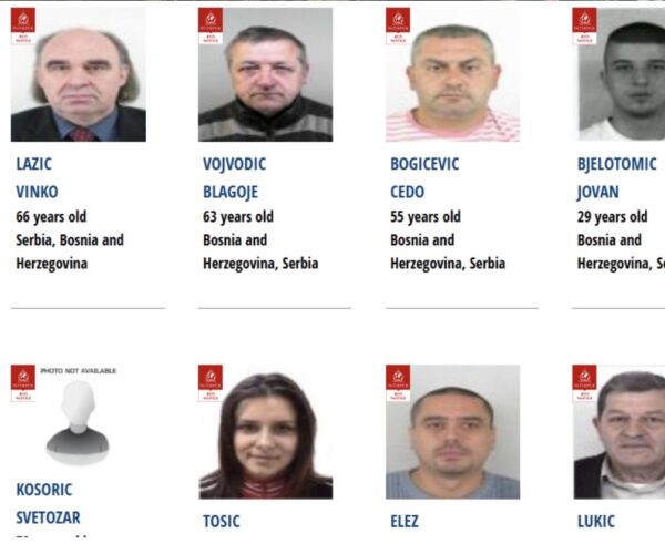 Kush janë 18 serbët në kërkim nga Interpoli për gjenocid, krime lufte dhe vrasje