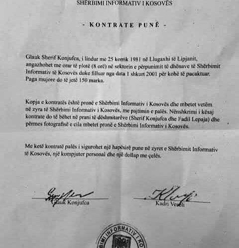 “Nga SHIK te LVV: Prapaskenat dhe dyshimet rreth rolit të Glauk Konjufcës”