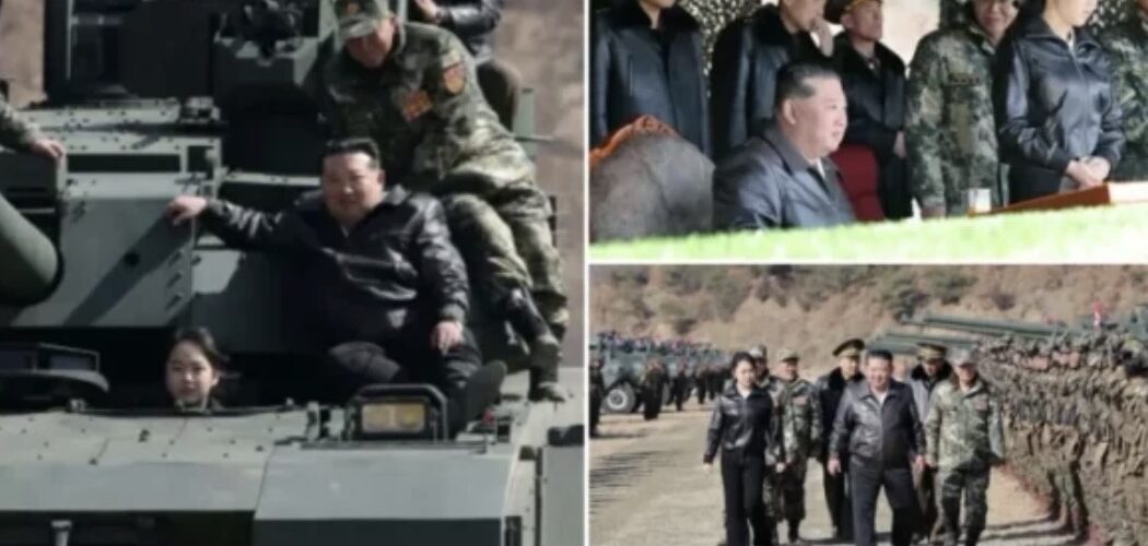 Kim Jong e merr vajzën e tij me vete në ushtrime ushtarake, ajo shfaqet duke drejtuar një tank