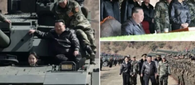 Kim Jong e merr vajzën e tij me vete në ushtrime ushtarake, ajo shfaqet duke drejtuar një tank