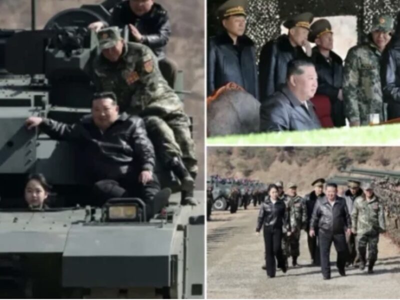 Kim Jong e merr vajzën e tij me vete në ushtrime ushtarake, ajo shfaqet duke drejtuar një tank