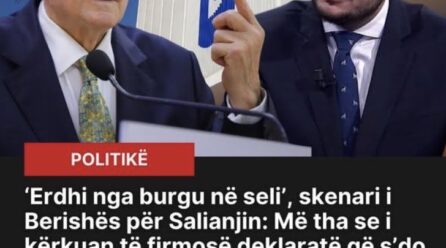 Erdhi nga burgu në seli’, skenari i Berishës për Salianjin: Më tha se i kërkuan të firmosë deklaratë që s’do vriste Xhafën!