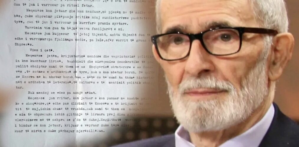 Pa fjalime, pa lule, pa ritual fetar…” – nipi publikon amanetin e fundit të Rexhep Qosjes