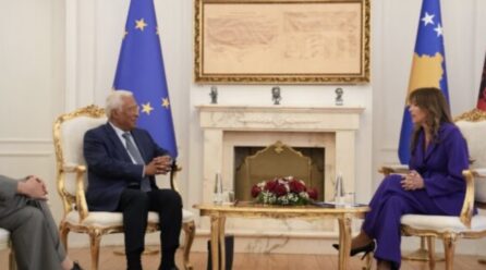Haxhiu i thotë Costas në takim se “orientimi i qartë europian” i Kosovës duhet të shihet si vlerë për vetë BE’në